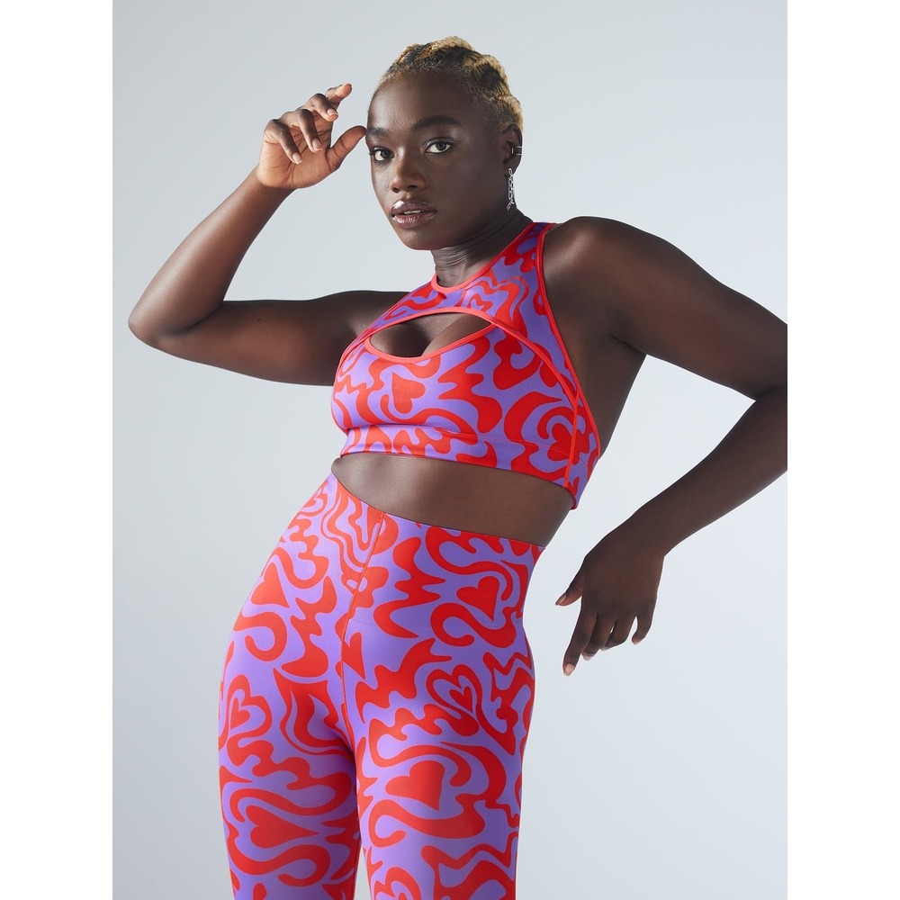 Savage X Fenty Hotline Medium Impact Sports Bra 2X Purple Mist Love Dizzy Gym